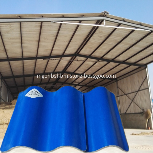 Light Weight Shock Resistant Magnesium Oxide Roofing Tiles